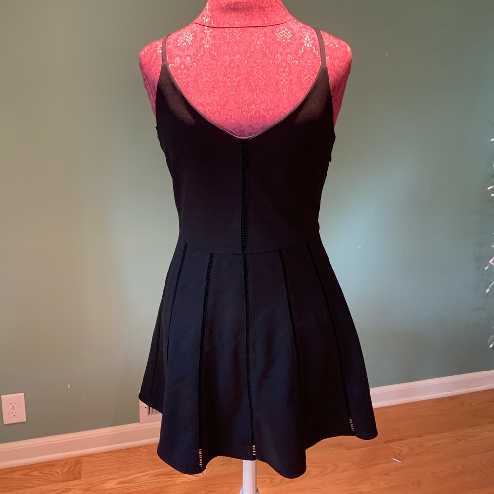 Mini Black V Neck Formal Dress
